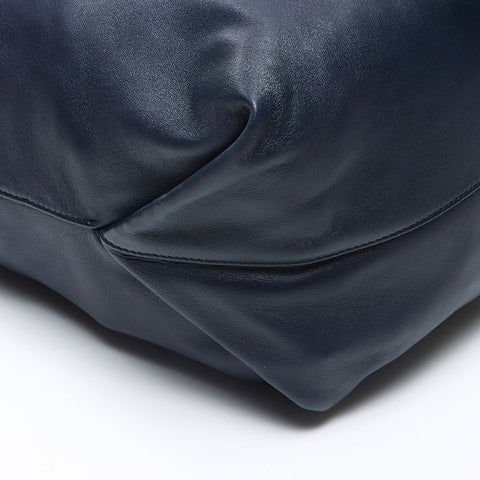 イヴ・サンローラン YVES SAINT LAURENT 2way ポーチ付 ロゴ ショルダーバッグ ネイビー WS14533