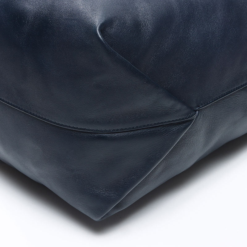 YVES SAINT LAURENT 2way pouch with logo Shoulder Bag Navy WS14533