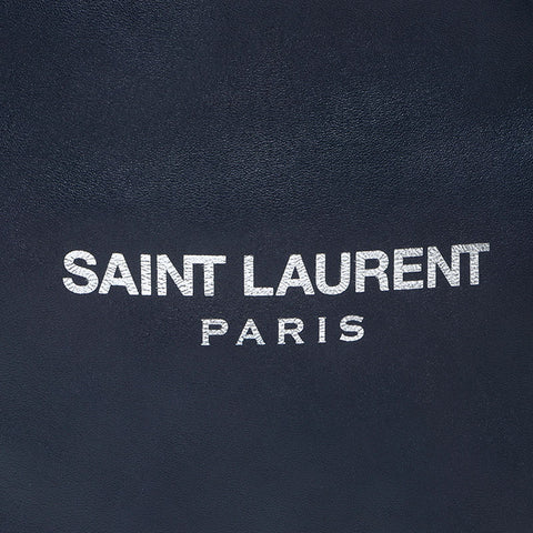 YVES SAINT LAURENT 2way pouch with logo Shoulder Bag Navy WS14533
