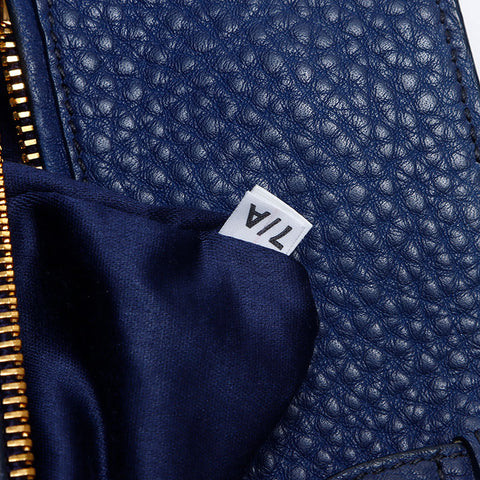 Miu Miu leather Tote Bag Navy WS14534