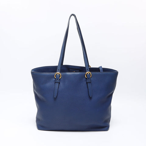 Miu Miu leather Tote Bag Navy WS14534
