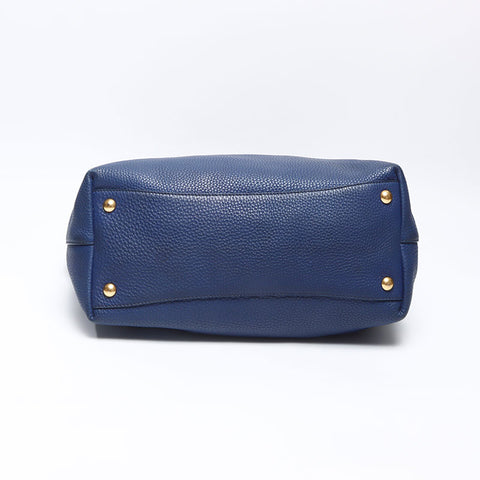 Miu Miu leather Tote Bag Navy WS14534