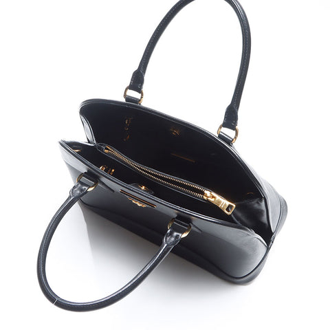 PRADA Saffiano 2way Handbag black WS14536