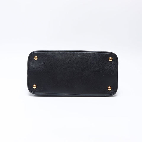 PRADA Saffiano 2way Handbag black WS14536