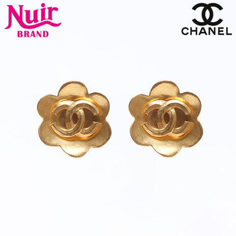CHANEL 1998 COCO Mark Earring gold WS14543