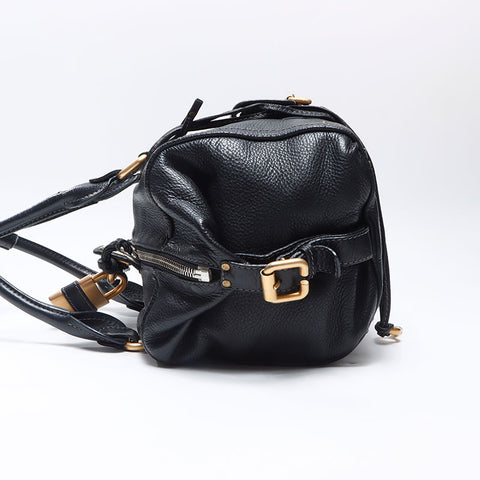 Chloe Leather Paddington Shoulder Bag black WS14546