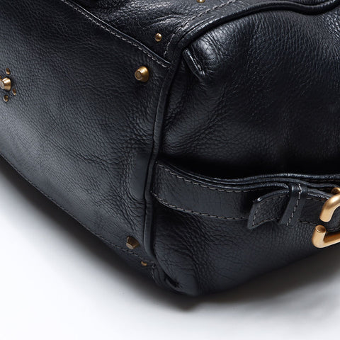 Chloe Leather Paddington Shoulder Bag black WS14546