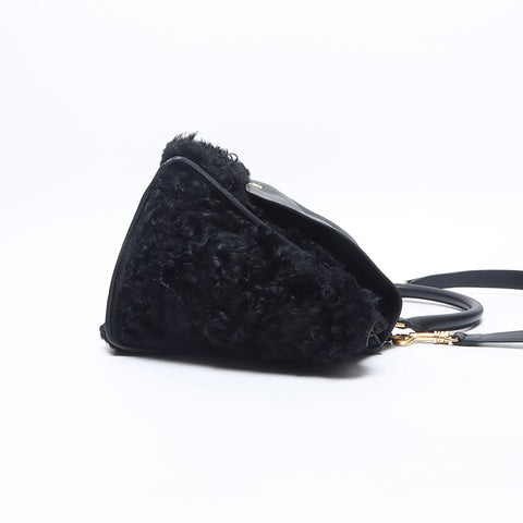 CELINE Trapeze Leather Boa 2024-2025 Shoulder Bag black WS14547
