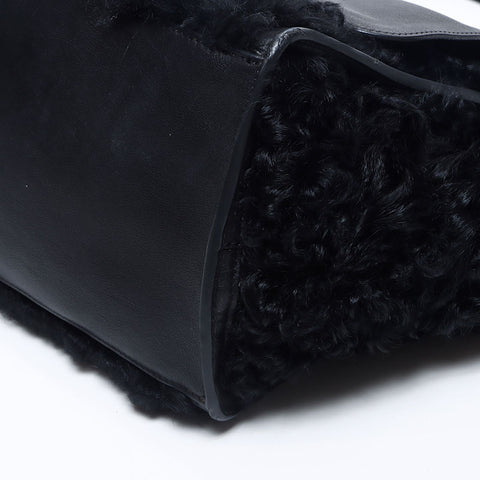 CELINE Trapez Leder Boa 2024-2025 Umhängetasche schwarz WS14547