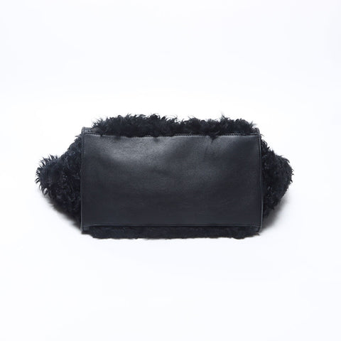 CELINE Trapeze Leather Boa 2024-2025 Shoulder Bag black WS14547