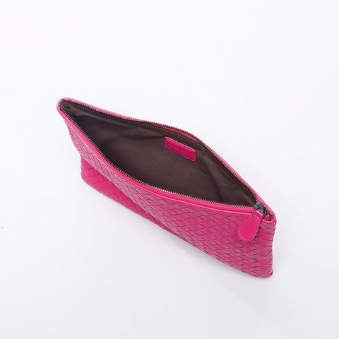 BOTTEGAVENETA INTRECCIATO pouch Clutch bag pink WS14548