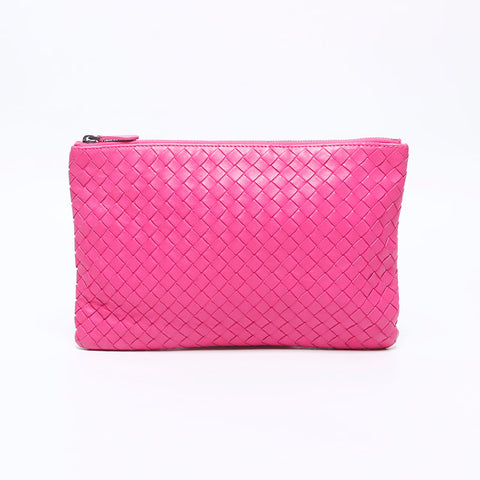 BOTTEGAVENETA INTRECCIATO pouch Clutch bag pink WS14548