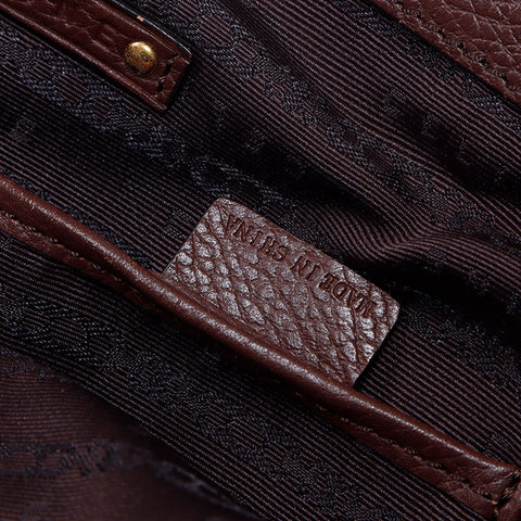CELINE suede Shoulder Bag Brown WS14549