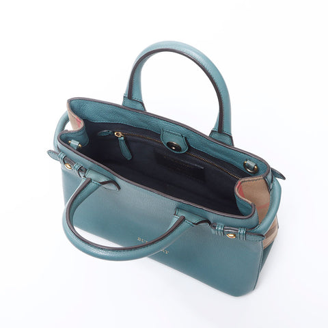 BURBERRY 2way Nova Check Handbag green WS14550