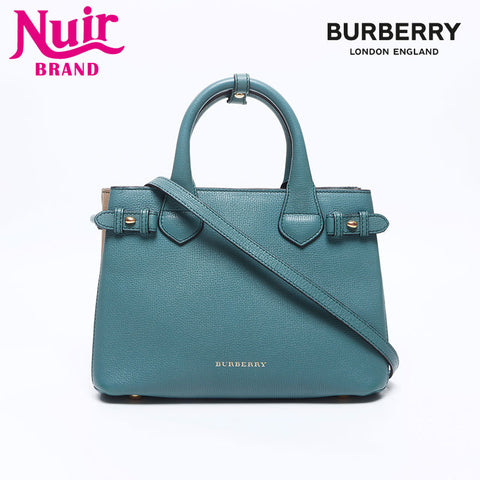BURBERRY 2way Nova Check Handbag green WS14550