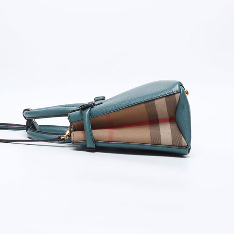 BURBERRY 2way Nova Check Handbag green WS14550