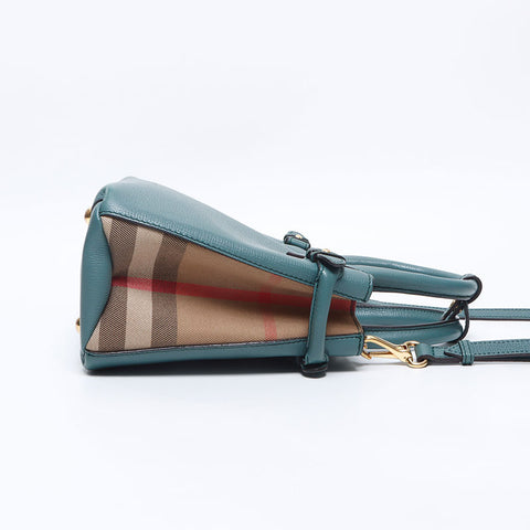 BURBERRY 2way Nova Check Handbag green WS14550