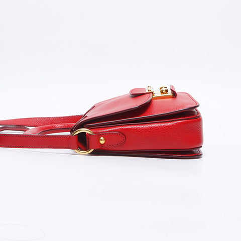 Miu Miu 2way Madras Shoulder Bag Shoulder Bag Red WS14552