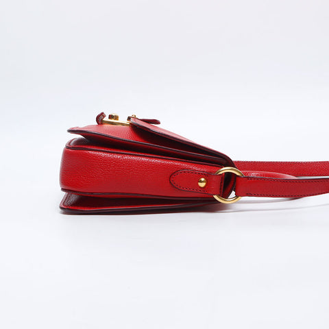 Miu Miu 2way Madras Shoulder Bag Shoulder Bag Red WS14552