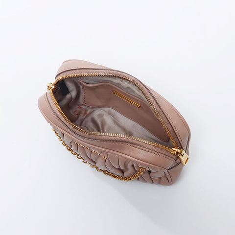 Miu Miu Matelasse mini pochette Sac à main beige WS14553