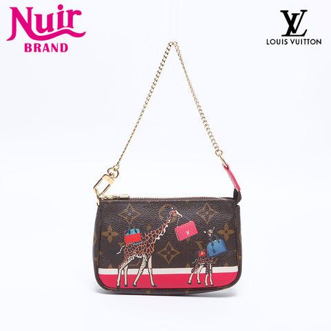 LOUIS VUITTON 2007 Monogram Accessories Giraffe Handbag Brown WS14555