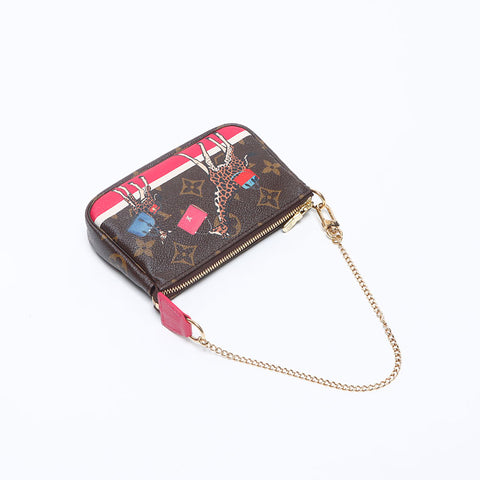 LOUIS VUITTON 2007 Monogram Accessories Giraffe Handbag Brown WS14555