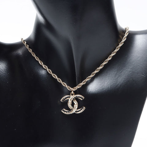 CHANEL B18P COCO Mark Pearl 2018 Necklace Silver WS14559
