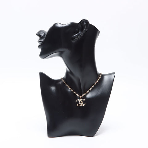 CHANEL B18P COCO Mark Pearl 2018 Necklace Silver WS14559