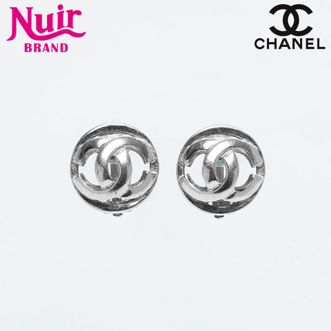 CHANEL 05C 2005 COCO Mark Earring Silver WS14561