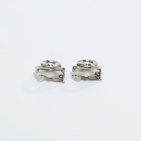 CHANEL 05C 2005 COCO Mark Earring Silver WS14561