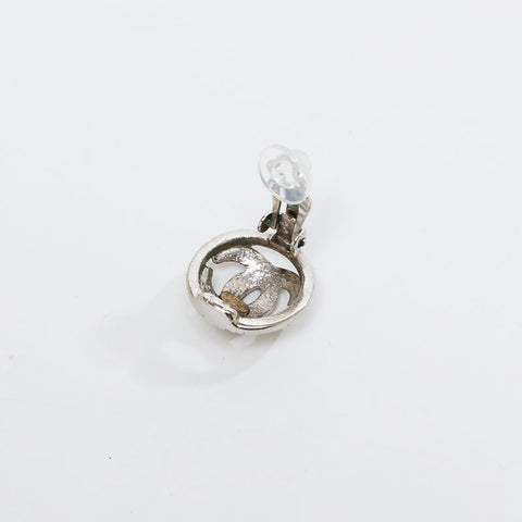 CHANEL 05C 2005 COCO Mark Earring Silver WS14561