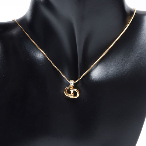 Christian Dior CD logo Necklace gold WS14562