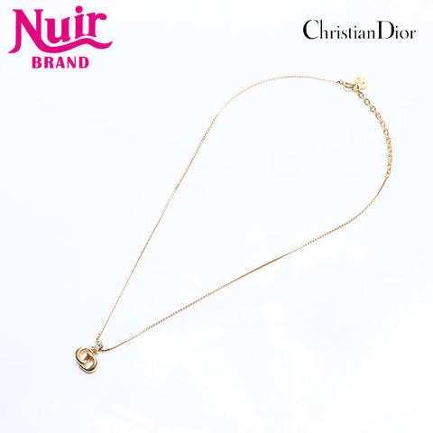 Christian Dior CD logo Necklace gold WS14562