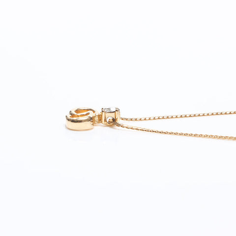 Christian Dior CD logo Necklace gold WS14562