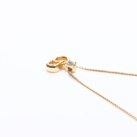 Christian Dior CD logo Necklace gold WS14562
