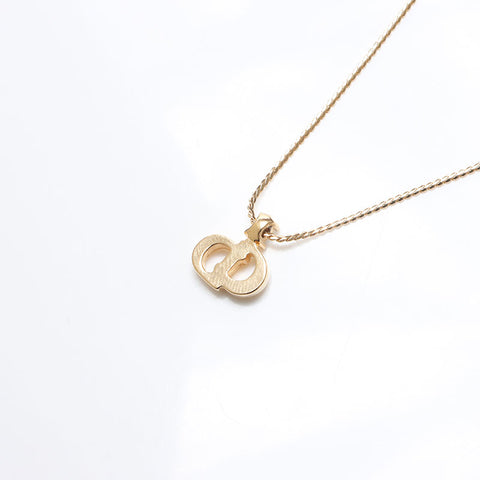 Christian Dior CD logo Necklace gold WS14562