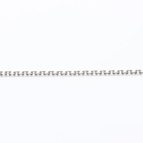 シャネル CHANEL 2005年 05A ラインストーン モノトーン ココマーク キューブ ネックレス シルバー WS14564