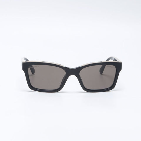 シャネル CHANEL ココマーク ロゴ スクエアシェイプ サングラス ブラック WS14565