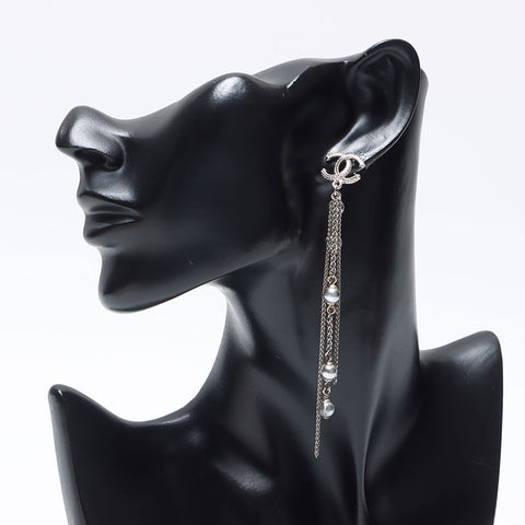 CHANEL 2016 A18A COCO Mark Chain Pierce Silver WS14570