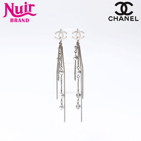 CHANEL 2016 A18A COCO Mark Chain Pierce Silver WS14570