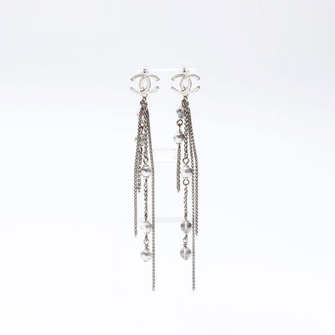 CHANEL 2016 A18A COCO Mark Chain Pierce Silver WS14570