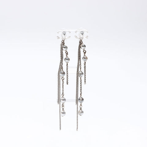 CHANEL 2016 A18A COCO Mark Chain Pierce Silver WS14570