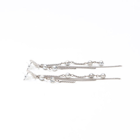 CHANEL 2016 A18A COCO Mark Chain Pierce Silver WS14570
