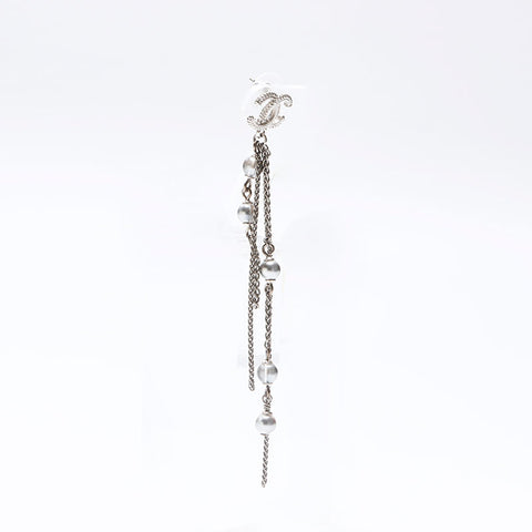 CHANEL 2016 A18A COCO Mark Chain Pierce Silver WS14570