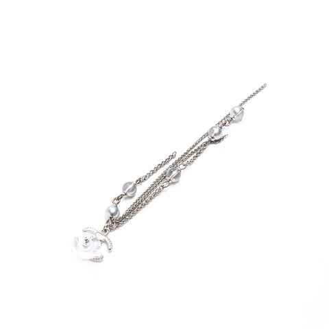 CHANEL 2016 A18A COCO Mark Chain Pierce Silver WS14570