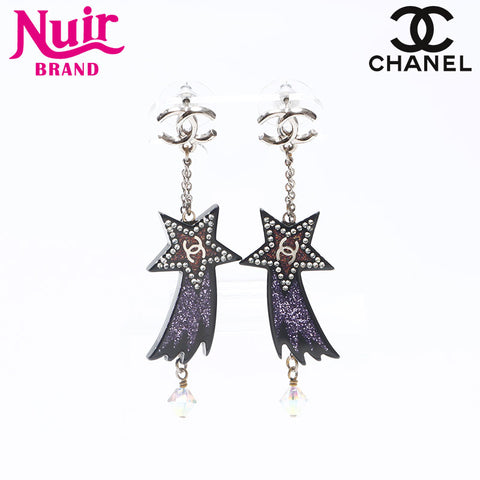 CHANEL 2017 17K Stars Pierce Silver WS14571