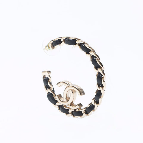 CHANEL 2022 B22P Hoop COCO Mark Pierce gold WS14572
