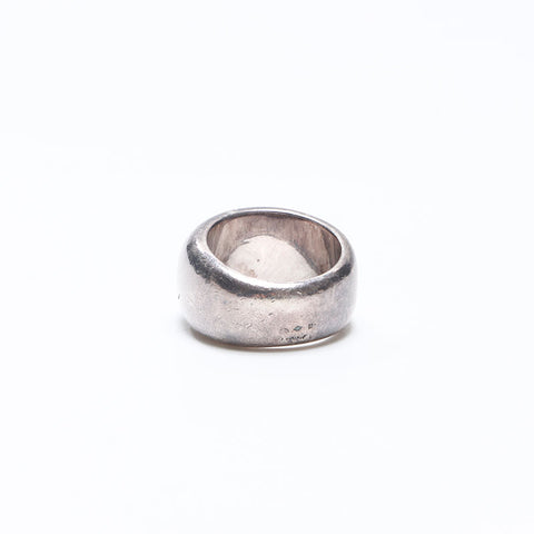 CHANEL Size 11 SIZE 51 Logo motif Ring Silver WS14574
