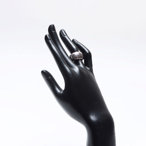 CHANEL Size 11 SIZE 51 Logo motif Ring Silver WS14574
