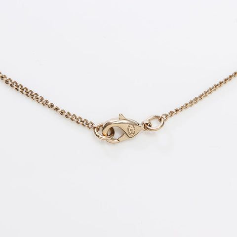 CHANEL 2018 B18V COCO Mark Pearl Necklace gold WS14576